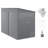 Lockable Metal Outdoor Lean to Shed