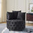 Jakora Velvet Swivel Barrel Chair-1959615753