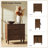 Satine 28" W Solid Wood 4-Drawer End Table with Charging Station-348509888