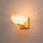 Modern Gold Wall Sconce with Gradient White Glass Shade, Half Moon Bowl Vanity Light for Bathroom Bedroom Hallway, Up Down Mount E12 Base, ETL Listed (1-Light Options)-2084074536-2084074543