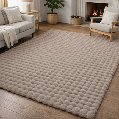 Modern Bubble Textured Shag Area Rug