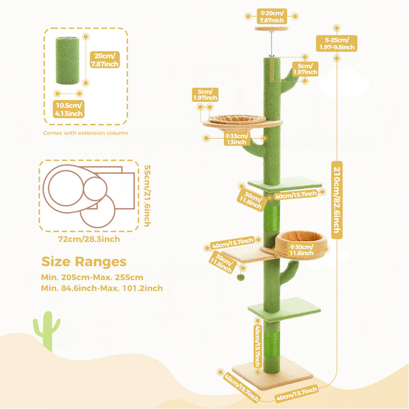 [87 "-101.2"] Arbre à chat Cactus