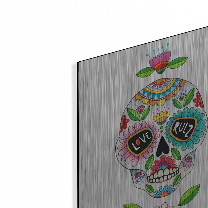 Art mural en métal Trinx «Sugar Skull Tower» par Hello Angel