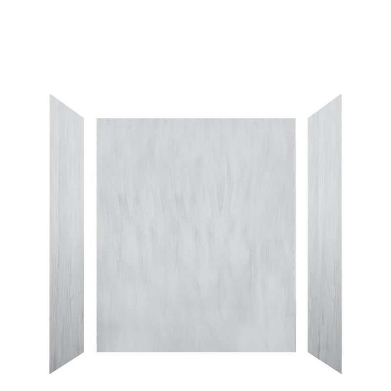 Transolid Lusso 60-in x 36-in x 72-in Glue to Wall 3-Piece Shower Wall Kit, Bellanca, Bellanca, 72" H x 60" W x 36" D