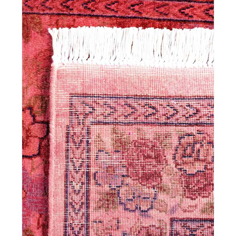 Overdyed One-of-a-Kind 2' 6" X 12' 3" Hand Knotted Area Rug
