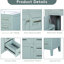 Meuble-lavabo de 30 po avec lavabo et système d'unité de rangement. Décor moderne. Bois massif et lavabo en céramique lisse. Assemblage requis. Étanche. Teinture - cloison.-501732775