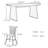 Solid wood oak dining table set-107393353