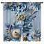 Rideaux à motif floral et voilage obscurcissant - 2 panneaux