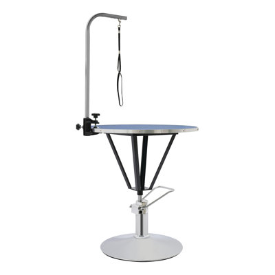Hydraulic Adjustable Pet Grooming Table With Heavy-Duty Stainless Steel Base (220 Lb Capacity)