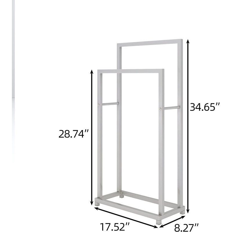 Porte-serviettes sur pied, Argent