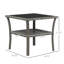 Table de bout carrée avec plateau en aluminium