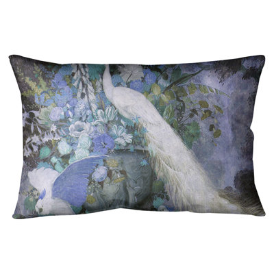 Peacock Lumbar Pillow