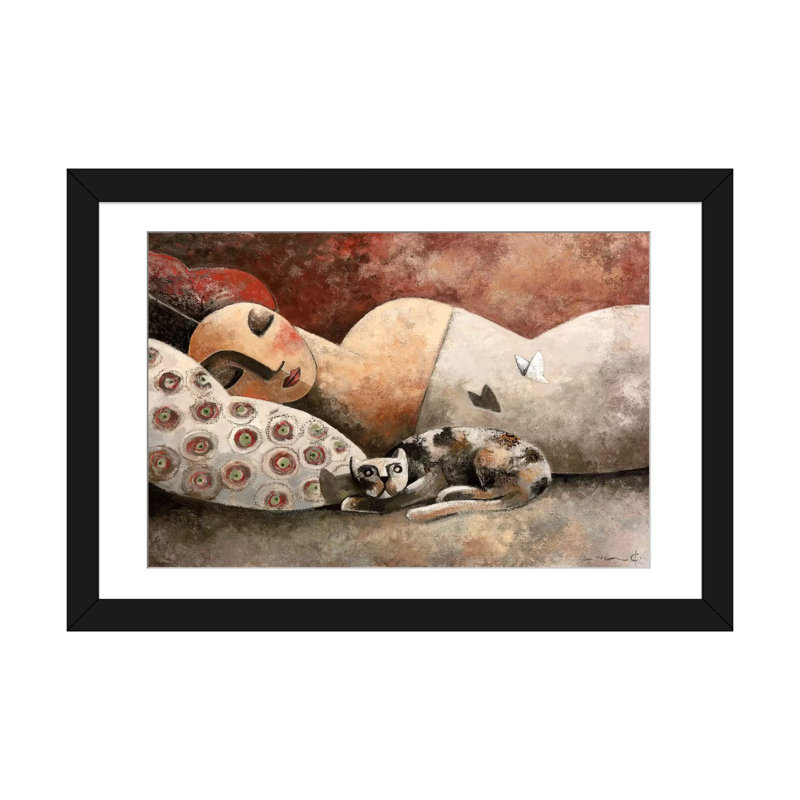 «The Invader» par Didier Laurenco - reproduction sur toile tendue, H 16 po x l 24 po x P 1 po, Papier avec cadre noir, Blanc