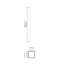 1 - Light LED Flush Mounted Sconce-98363988-99925048