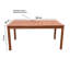 Galvan 6 - Person Wood Patio Dining Set with Rectangular Table