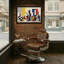 Motif artistique abstrait de vases géométriques à la mode-841941446