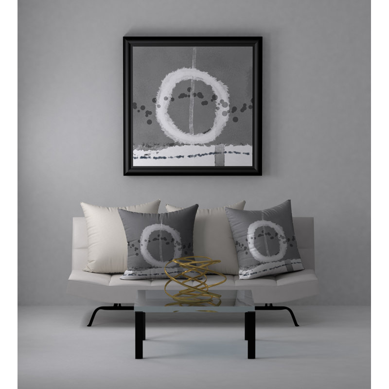 Abstract Throw Pillow, 20" H x 20" W