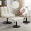 Chaise d'appoint rembourrée pivotante avec repose-pieds-2000458036