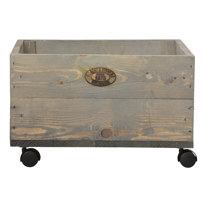 Hulett Wood Elevated Planter, 9.7" H x 15.4" W x 15.4" D