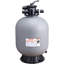 Filtre à sable, 24 pouces, débit jusqu'à 65 GPM, système de filtre à sable pour piscine hors-terre avec valve multi-ports à 7 voies, filtre, lavage à contre-courant, rinçage, recirculation, déchets, hiver, fonctions fermées