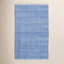 Herringbone French Blue/White Handwoven Indoor/Outdoor Rug-16308180