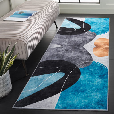 Josalina Monica Performance Machine Washable Abstract Rug