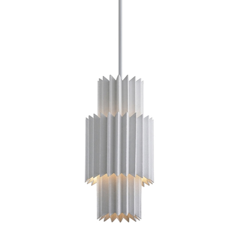 Moxy 1 Light Pendant, Gesso White