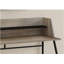 Bureau d'ordinateur, bureau personnel, ordinateur portable, tablettes de rangement, l 48 po, travail, stratifié brun, métal noir, contemporain, moderne-995606173