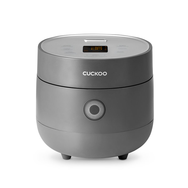 CUCKOO Micom Rice Cooker 3-Cup Uncooked / 6-Cup Cooked with Nonstick Inner Pot, Small Rice Maker with 8 Menu Options, Fuzzy Logic Technology, Auto Clean, Quick Rice Mode, Grey (CR-0375FG)