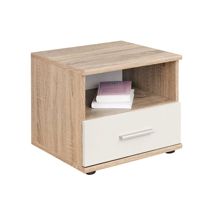 45cm W Manufactured Wood Bedside Table