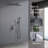 Shower Set System Bathroom Luxury Rain Mixer Shower Combo Set Wall Mounted Rainfall Shower Head Faucet-114019209