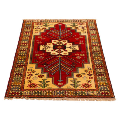Tapis rouge unique 3 pi 11 po x 6 pi 5 po Melis