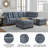 Ikumi Upholstered L-Shaped Sectional-90630247-90630248