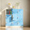 Armoire casier de rangement 9 portes avec clé
