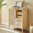 Leclair Buffet Cabinet, Synthetic Rattan Sideboard, Storage Cabinet with Adjustable Shelves-118977804