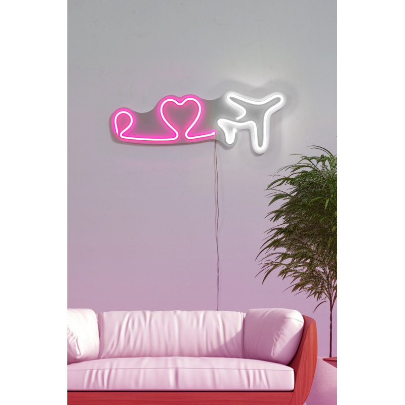 Bande lumineuse néon flexible et étanche, IP67, 8,1 x 22,2 pouces | Gabarit en mousse de PVC, adaptateur 12V 4A DC, efficacité 10000 kWh | Parfait pour la décoration intérieure, les fêtes et les solutions d'éclairage créatives