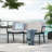 Luna Outdoor Patio PP Loveseat, Black Frame-1163249920-1163249921