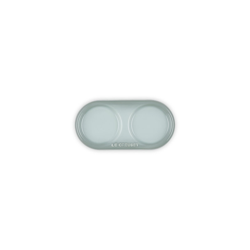 Le Creuset Stonware Mill Tray, 7 In. - Cerise, Sea Salt