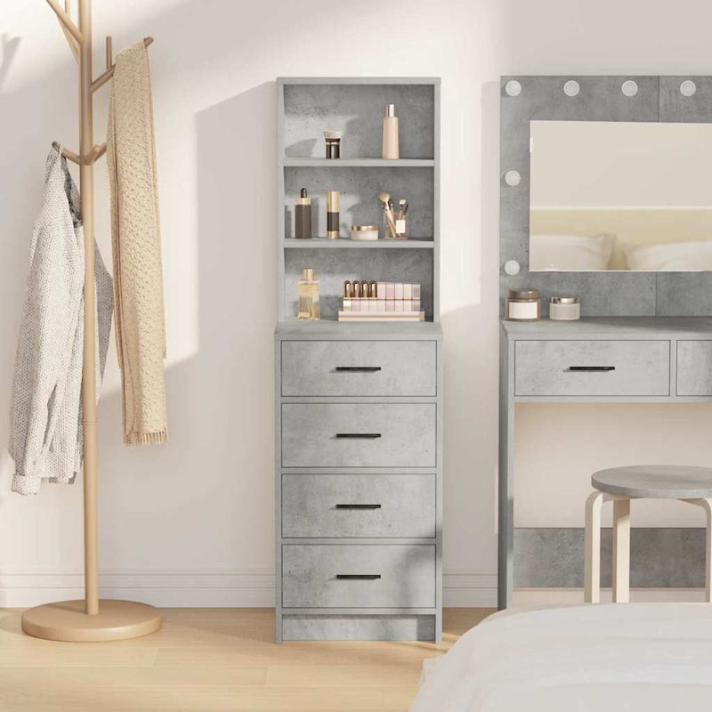 40cm Sideboard, Concrete Grey