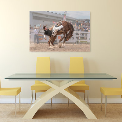 Wild Rodeo Ride Contemporary, reproduction d'art murale cheval