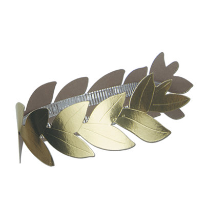 Couronne de laurier romaine en aluminium - paquet de 36