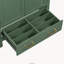 Meuble-lavabo vert 30 po avec lavabo simple, 2 portes et tiroir, fermeture douce