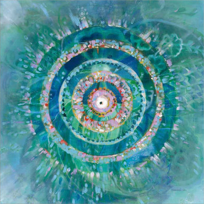 «Ocean Mandala» par Danhui Nai, art mural sur toile