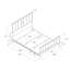 Bedframe Metal Gold-590170427