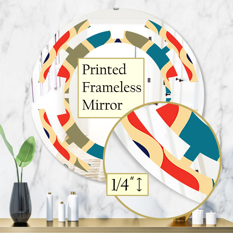 Miroir mural Space Ornamtal Design VI, 31,5 po x 31,5 po