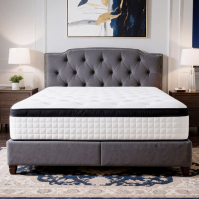 12 In. Luxury Medium Memory Foam Hybrid Mattress, Individually Wrapped Innerspring Tight Top Full Mattress With Certipur-US Certified