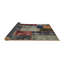 Tapis gris/rose/bleu contemporaine-1194443493