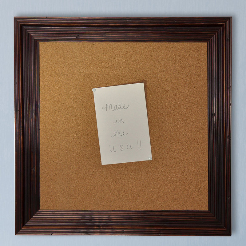 Linlin Wall Mounted Bulletin Board, 4' 6" H x 3' W