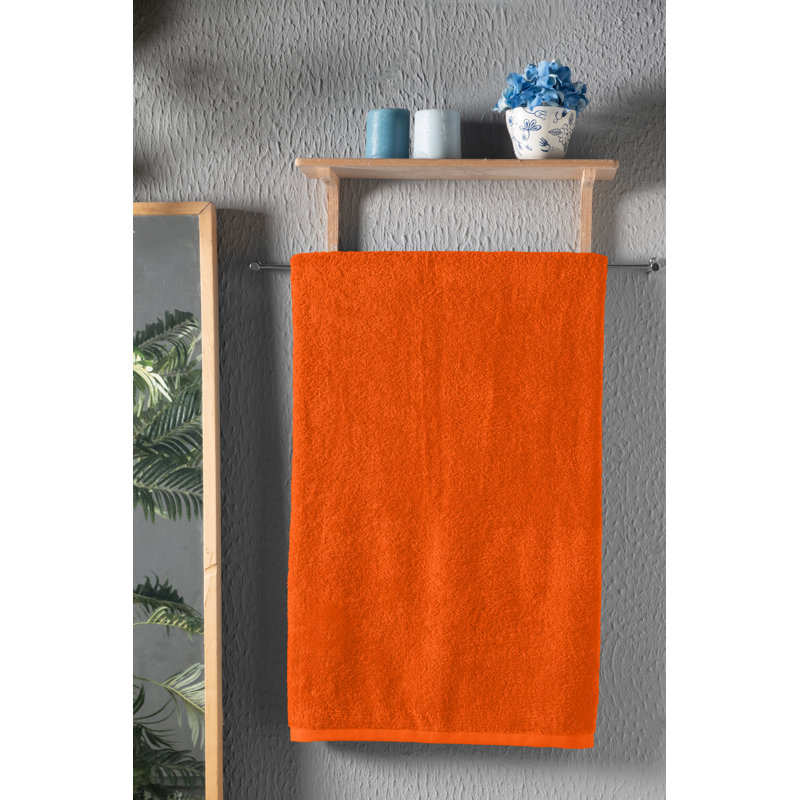 Drap de bain en coton, Orange