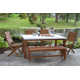 Fleur 38'' Rectangular 7 - Person Outdoor Dining Set